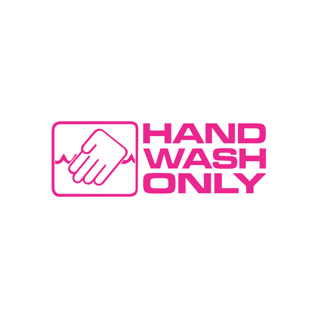 Sticker Hand Wash Only
